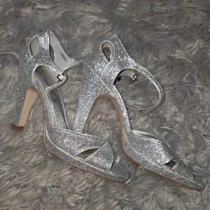 New Look Sparkling Silver Heels